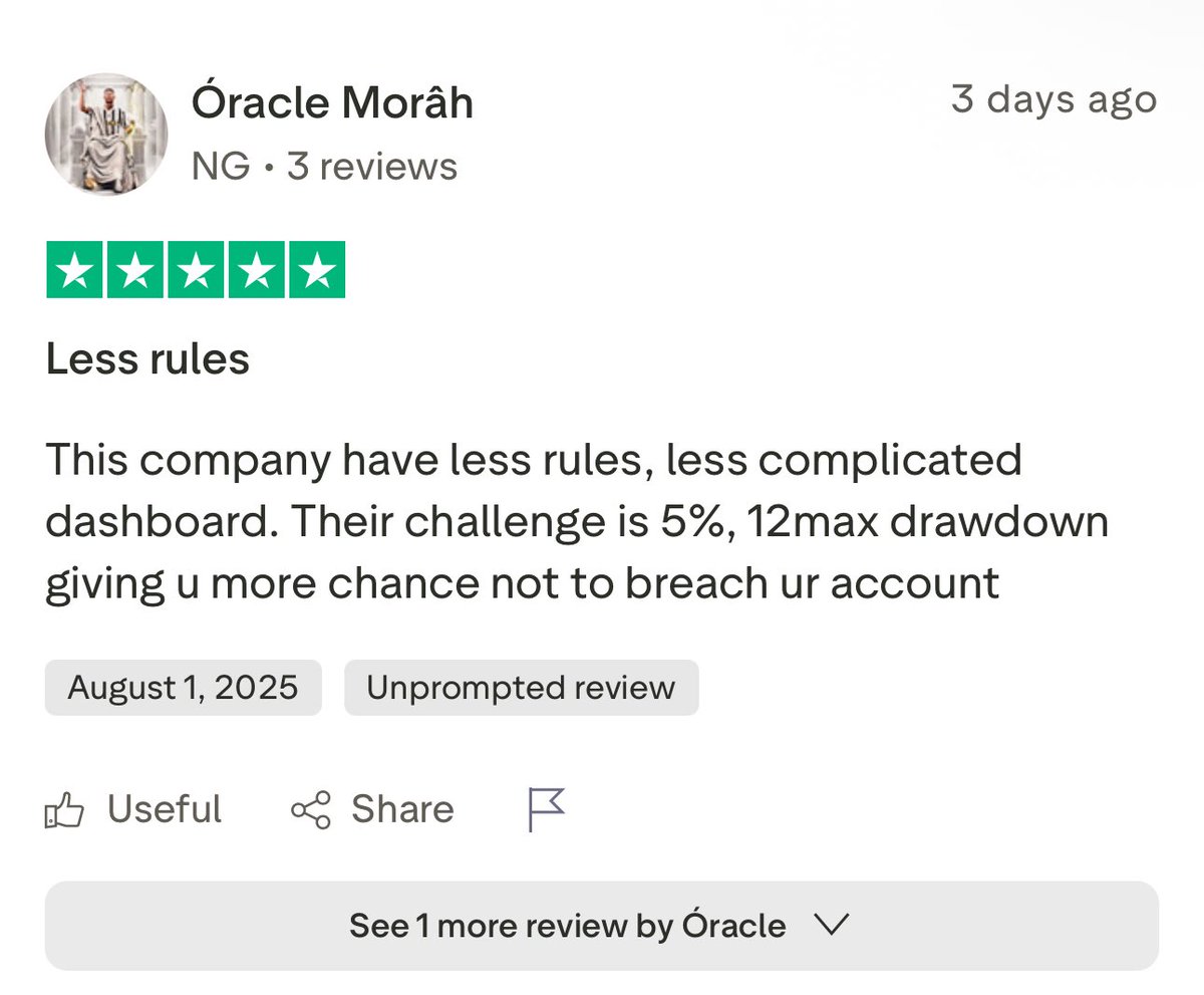 Another trader leveling up with FOREXIVE 💥
Real results. Real people. 5 stars. ⭐⭐⭐⭐⭐
We’re just getting started.