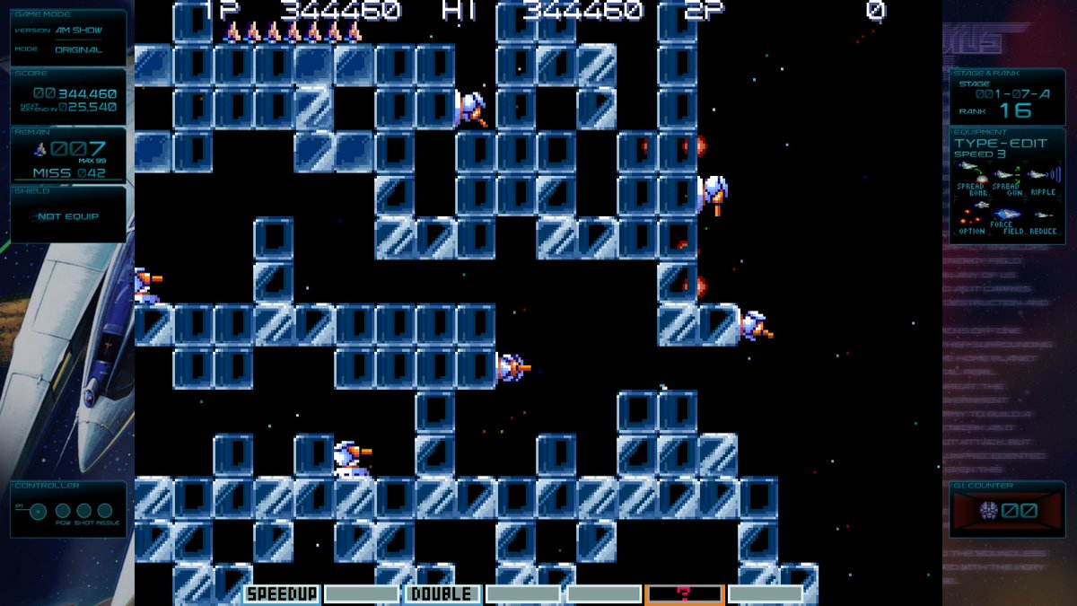 Spot the Vic Viper.
#Gradius #gradiusorigins