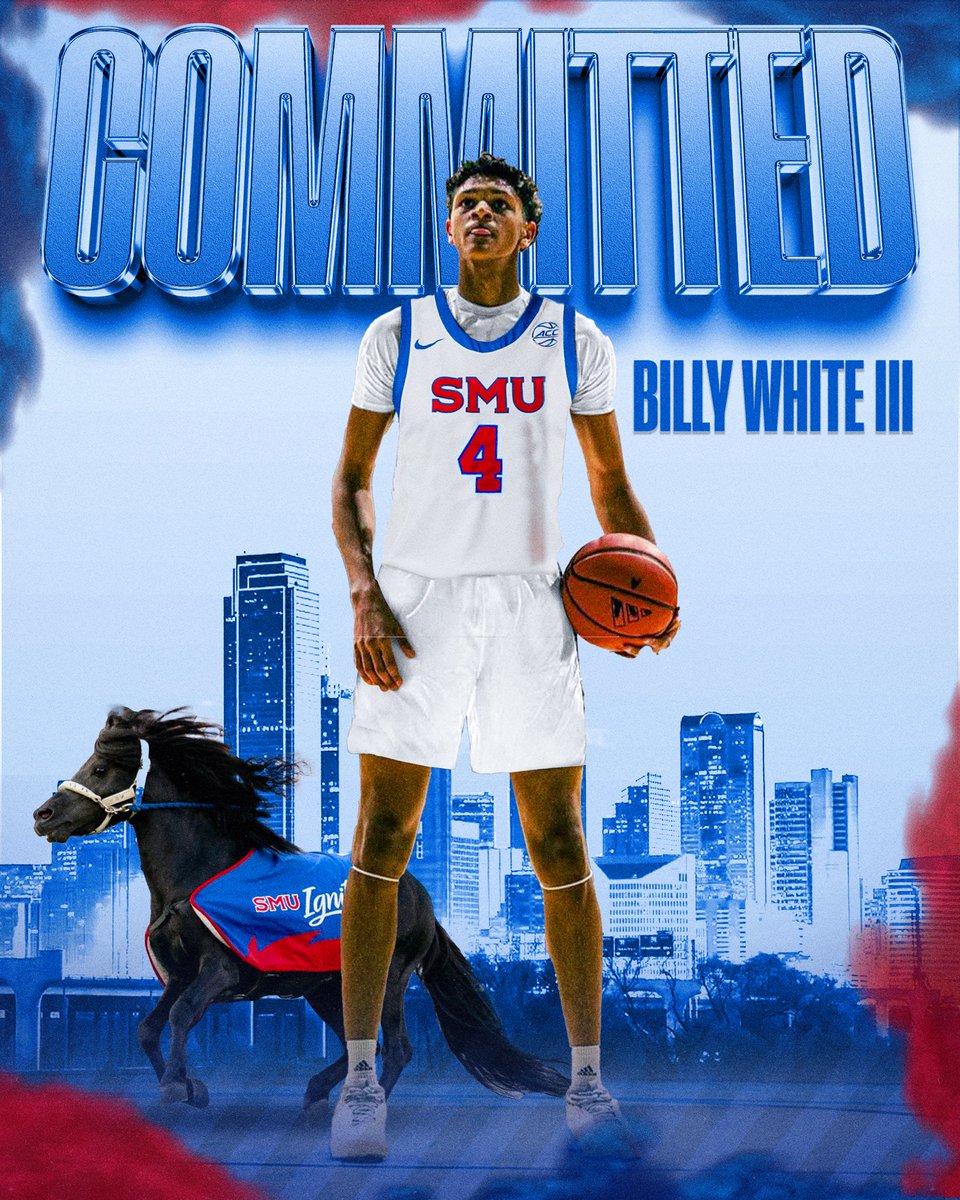 Tobias Bass (@tobias_bass) on Twitter photo NEWS: 4⭐️Billy White III has committed to SMU, he tells <a href="/TheAthleticCBB/">The Athletic CBB</a>
He will reclassify to 2025
On the 3SSB circuit, he averaged 13.6 points and 5.9 rebounds
“My relationship with the whole staff is unmatched. I’m coming in ready to compete and win” NEWS: 4⭐️Billy White III has committed to SMU, he tells <a href="/TheAthleticCBB/">The Athletic CBB</a>
He will reclassify to 2025
On the 3SSB circuit, he averaged 13.6 points and 5.9 rebounds
“My relationship with the whole staff is unmatched. I’m coming in ready to compete and win”