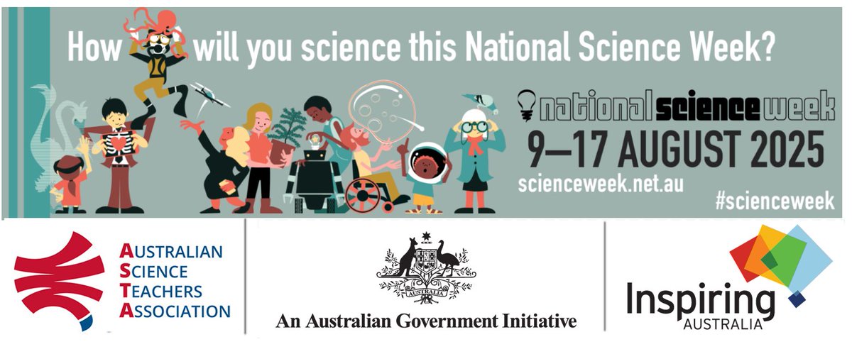 ASTA_online's tweet image. 🔬✨ National Science Week starts tomorrow! ✨🔬
From classrooms to community events, it’s time to celebrate the science in our everyday lives.
📅 9–17 Aug
Find events: scienceweek.net.au

#NationalScienceWeek #ScienceWeek2025 #STEMeducation #ASTA
