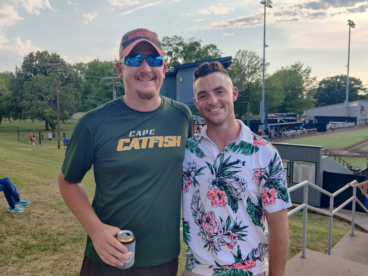 Good to see the #CatfishFanOfTheWeek make it out to the game tonight!! Let's Laugh-eyette the Aviators out of town!! <a href="/JessToddTV/">Jess Todd</a>