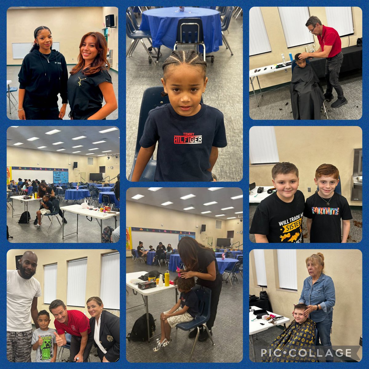 Meet the teacher was a success! Free haircuts &amp; hairstyles, resources and backpacks! Ready for another amazing year!