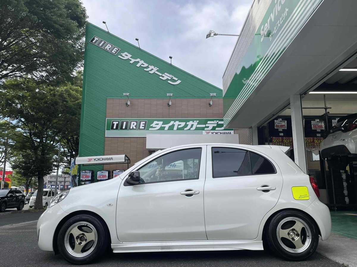 tg_totsuka's tweet photo. #ADVAN #Racing #Oni2
#エアサス 装着のマーチにお取り付けさせて頂きました
ADVANホイールと言えば、やはりこのトライアングルデザインですね
凝った作り込みのホイールで、非常に美しいく細かなデザインになっています
現代に復活したOni 2　
お見積りは戸塚店まで！

#タイヤガーデン戸塚 https://t.co/iDYuiUtPBp