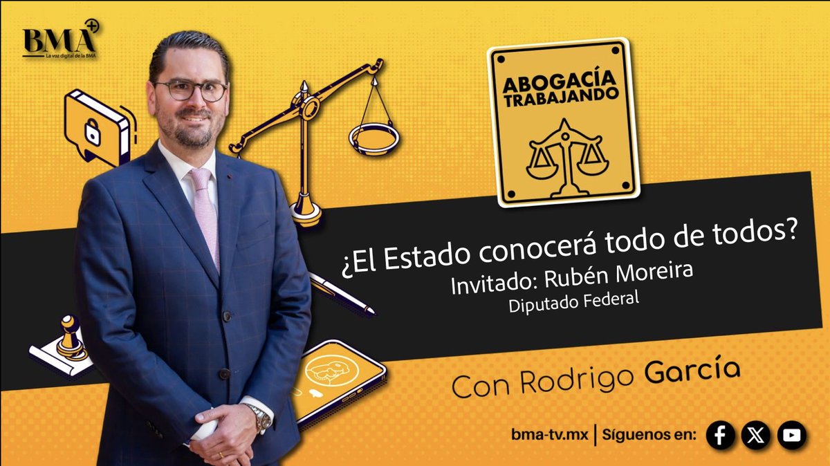 ¿El Estado conocerá todo de todos? <a href="/rubenmoreiravdz/">Rubén Moreira</a>  nos habla En #AbogacíaTrabajando con <a href="/RodrigoGarciaTT/">Rodrigo García ن</a> qué se aprobó, qué se reformó y mucho más en el #PeriodoExtraordinario de Sesiones de la <a href="/Mx_Diputados/">H. Cámara de Diputados</a>.
¡Ya disponible ene l link!
youtu.be/hjJytphi4gQ