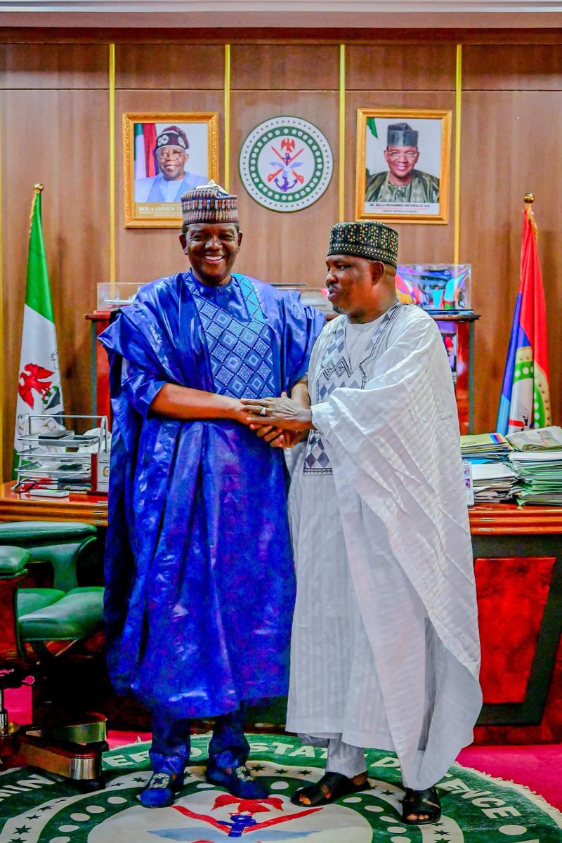 Yusuf Dingyadi (@yusdgyd1) on Twitter photo I was tremendously appreciative of the kind reception accorded to me by HMoSD <a href="/Bellomatawalle1/">Dr. Bello Matawalle</a> (Shattiman Sokoto) at Ship House, Abuja.
Discussions are centred on issue of Insecurity challenges, politics & other matters affecting our region.
Thank you Mattawalle I was tremendously appreciative of the kind reception accorded to me by HMoSD <a href="/Bellomatawalle1/">Dr. Bello Matawalle</a> (Shattiman Sokoto) at Ship House, Abuja.
Discussions are centred on issue of Insecurity challenges, politics & other matters affecting our region.
Thank you Mattawalle