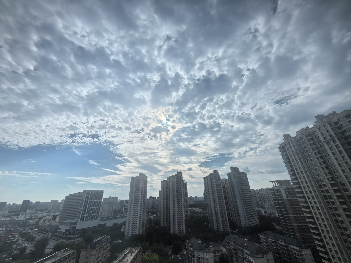 TechY6582's tweet image. It just rained, and the weather has become really nice.