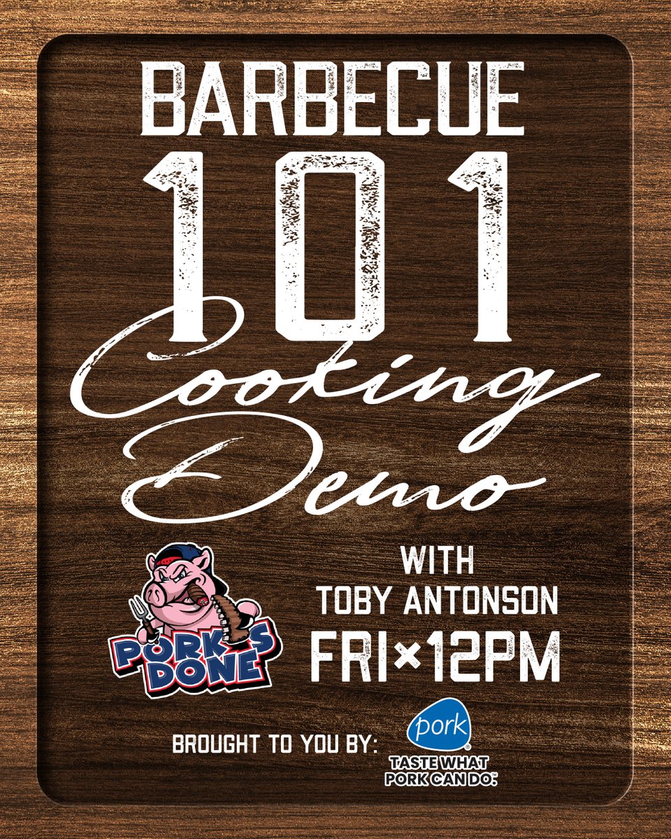 SuperFairLNK's tweet photo. Catch Toby Antonson of Pork’s Done at Ribfest on Friday, August 8 from 12–1pm for a Barbecue 101 Demo! https://t.co/ojE7ORmhpR

👨‍🍳 Brought to you by the Nebraska Pork Producers

#SuperFairLNK #SGEC #BBQ #LearnToCook #BBQLover https://t.co/dvv7AIOwgh