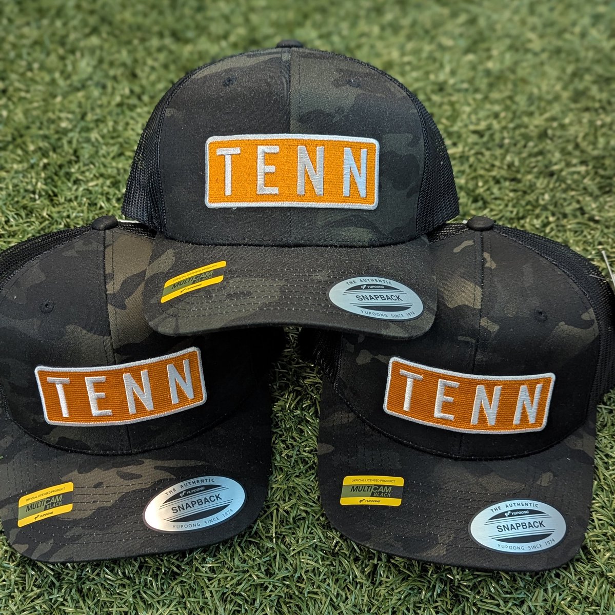 thedwdesigns's tweet image. Our original GameDay TENN patch hats are back 🍊😎 Several colors to choose from including black camo... 🔥
.
#TENN #patchhat #GAMEDAY #thedwdesigns #VFL #GBO