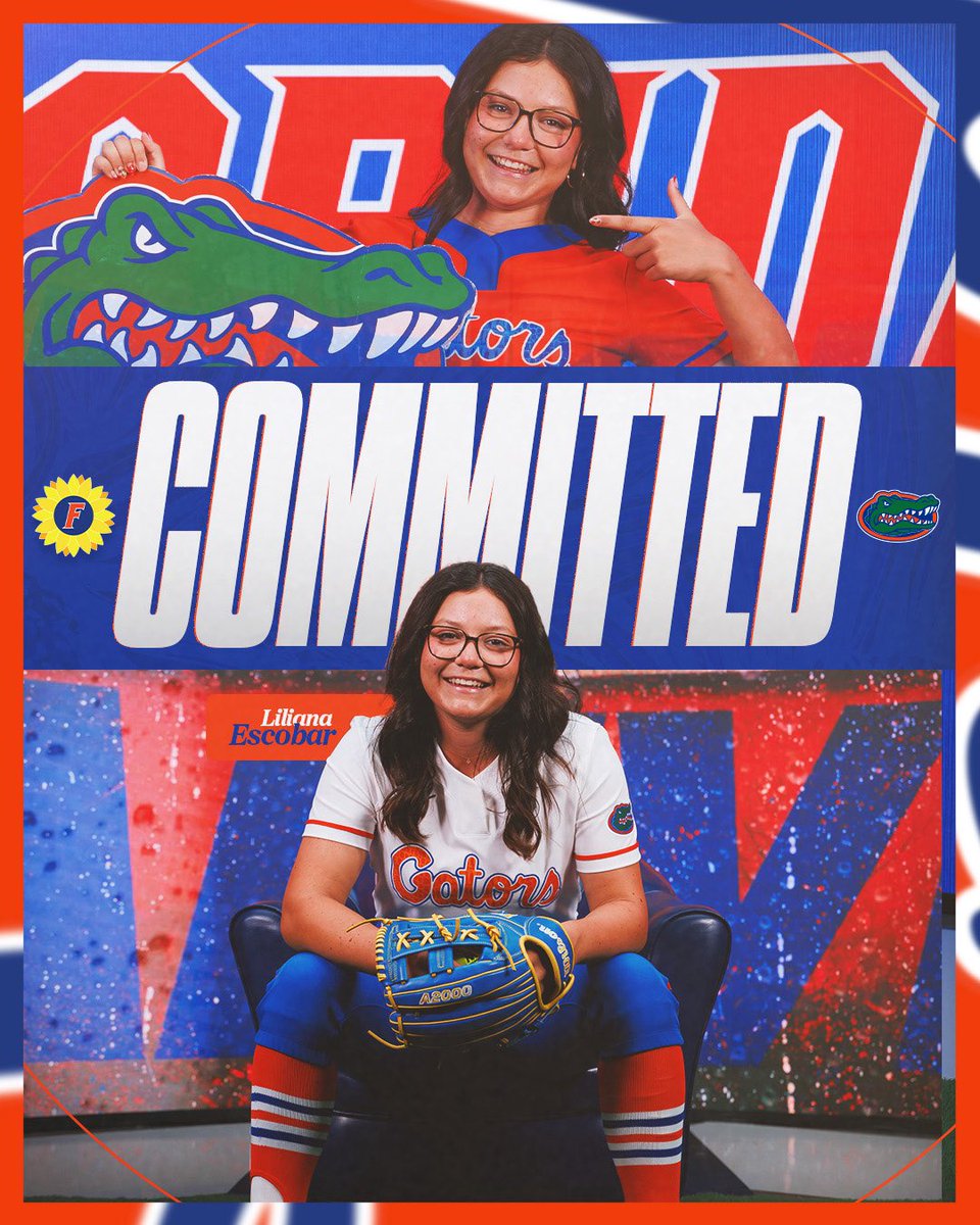 Liliana Escobar (@liliana87502071) on Twitter photo I am so excited to announce my commitment to the University of Florida!!! I want to thank all of my coaches and my family who have gotten me to where I am today. Thank you to Coach Walton for this opportunity to become a gator.
GO GATORS!!! ๐ #committed <a href="/GatorsSB/">Gators Softball</a> I am so excited to announce my commitment to the University of Florida!!! I want to thank all of my coaches and my family who have gotten me to where I am today. Thank you to Coach Walton for this opportunity to become a gator.
GO GATORS!!! ๐ #committed <a href="/GatorsSB/">Gators Softball</a>