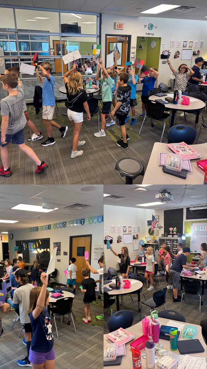 Mrs4Dyce's tweet photo. Using the power of symbolism and flag design to create our own flags that represent us! Such a fun and creative way to learn more about each other while warming up our design skills for the school year! #StudioFour #TheEPiCWay #LpsEPiC https://t.co/4qIPiZJ71c