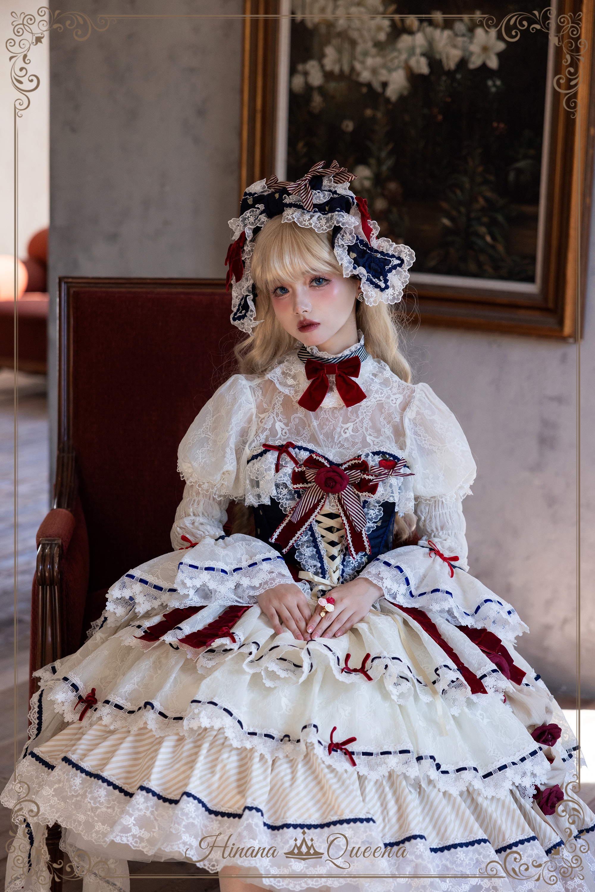 リズリサ フェアリーグランジ 姫ギャル 花柄 ブラウン ニット キュロット リズリサ フェアリーグランジ 姫ギャル 花柄 ブラウン ニット