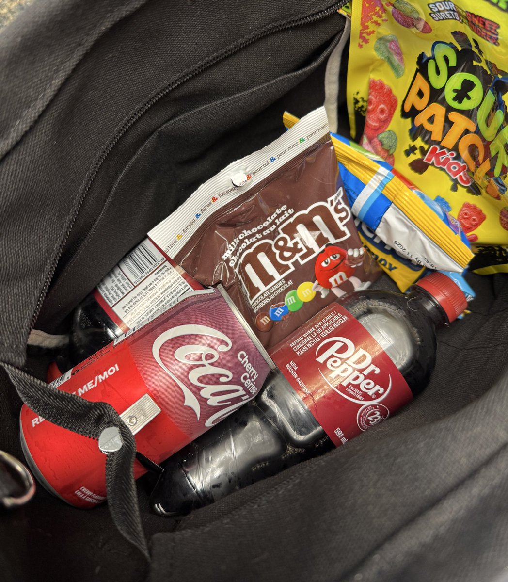 Are you even a Mom if you don’t roll into #FreakierFriday like you’re running an underground concession stand out of your purse? 😅