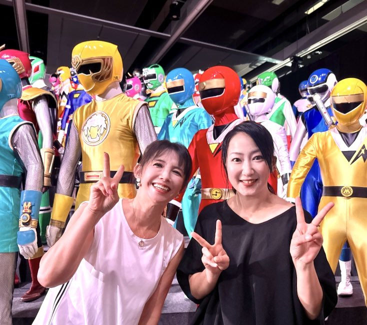 鶴姫ページ 全スーパー戦隊展内覧会。 鶴さん（広瀬仁美ちゃん）にも会えた