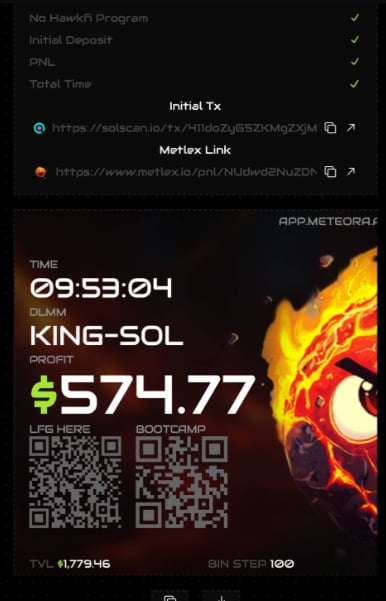 My Pnls and profits ,big shjout and thanks to <a href="/met_lparmy/">LP Army</a>  
<a href="/thegoosedao/">GOOSE DAO 🪿</a>  
 <a href="/MeteoraAG/">Meteora</a> 
for the good tech