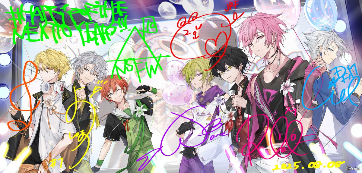＼🐼本日の記念アー写公開！🐼／

🐼＜ サンキューオーディエンス！

💗💙💚🧡💜❤💛

オーディエンスへ激アツな音楽をいつまでも
今後ともお付き合いくださいませ！　

＞ 2025.08.08 to the Next 10 Years!! ＜

―クライマックスレコード株式会社―

#CRサバイバル10周年プロジェクト
#ディアヴォ
