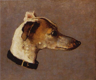 Greyhound's head - 1862/1863 #artbots #monet