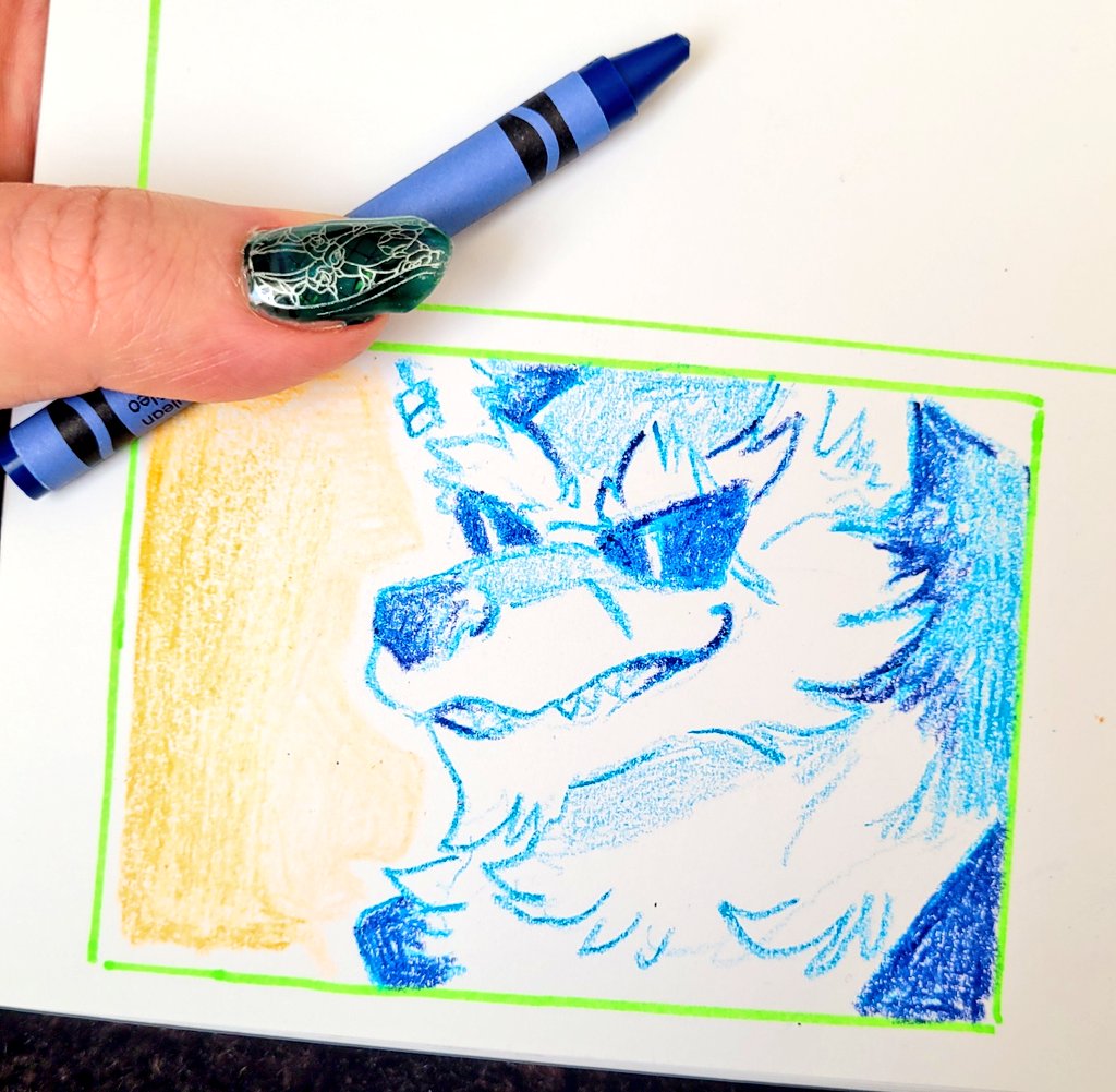 Aww yeah zindy got a brand new pack of crayons #dislytefanart