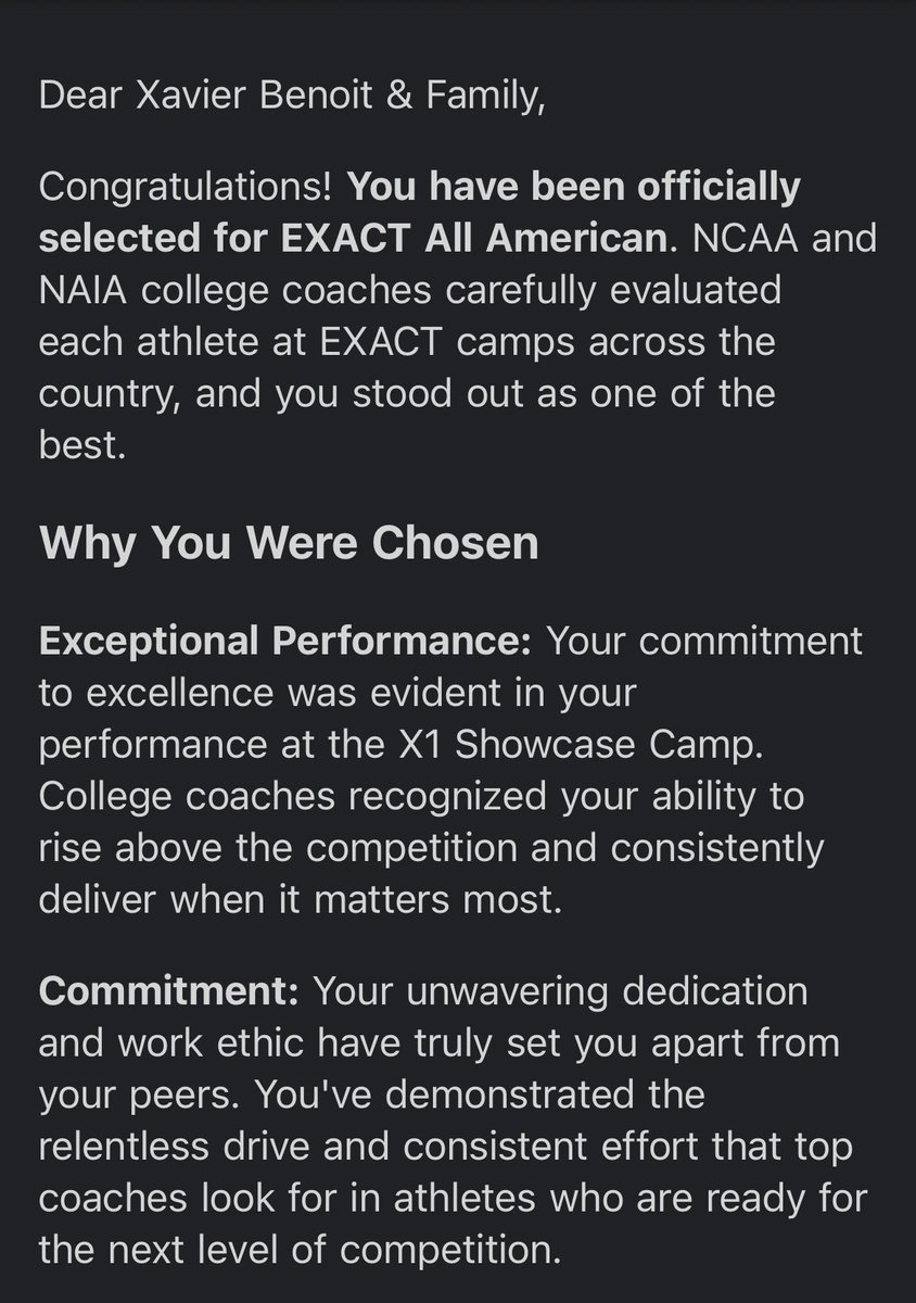 Xavier Benoit (@xavierb2215) on Twitter photo I’m grateful to be selected for the Exact all American showcase and ready to showcase more of my skills on the field <a href="/EXACTSports/">EXACT Sports</a> I’m grateful to be selected for the Exact all American showcase and ready to showcase more of my skills on the field <a href="/EXACTSports/">EXACT Sports</a>