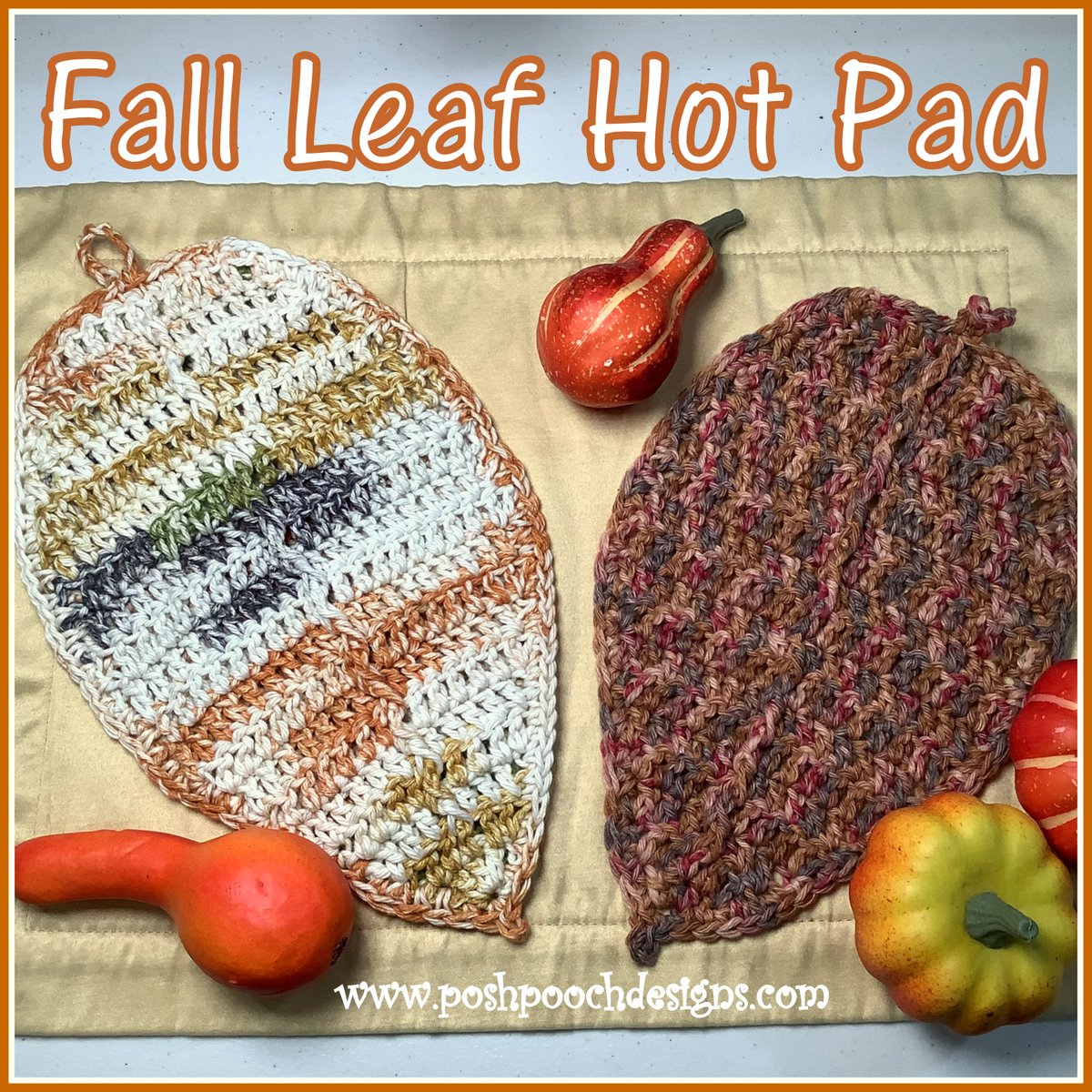 SaraSachCrochet's tweet image. Fall Leaf Pot Pad/ Pot Holder Crochet Pattern and Video - #crochet #fall #hotpads #potholders #fallleaves - …shpoochdesignsdogclothes.blogspot.com/2024/08/fall-l…