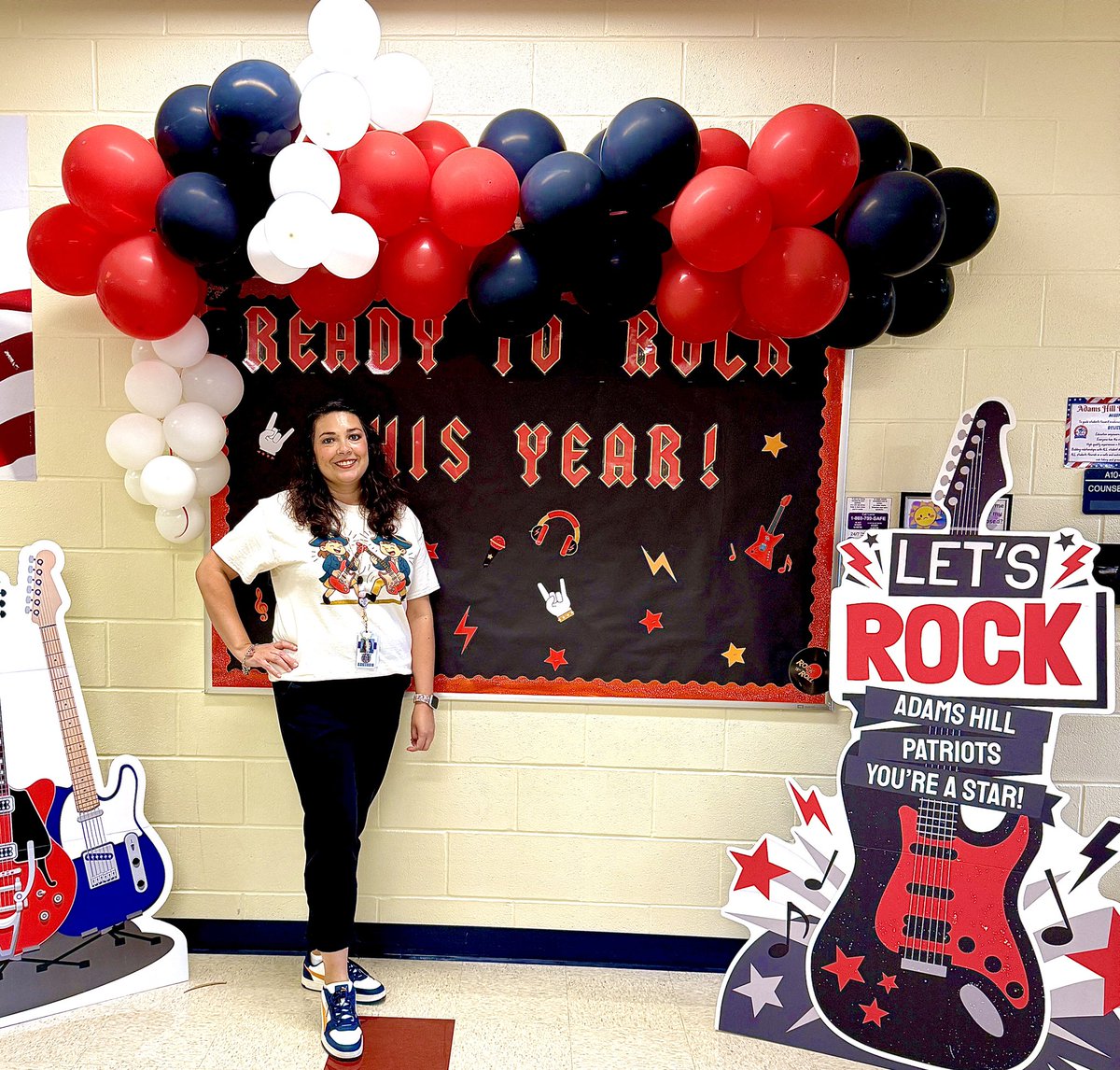 Rachel Ayala (@mrsr_ayala) on Twitter photo Ready to Rock year 2 as a counselor. So excited for the school year and thank you to all the Patriot families that stopped by to say hi today at Meet the Teacher. <a href="/NISDAdamsHillES/">Adams Hill Elem</a> ❤️ 🤍 💙 Ready to Rock year 2 as a counselor. So excited for the school year and thank you to all the Patriot families that stopped by to say hi today at Meet the Teacher. <a href="/NISDAdamsHillES/">Adams Hill Elem</a> ❤️ 🤍 💙
