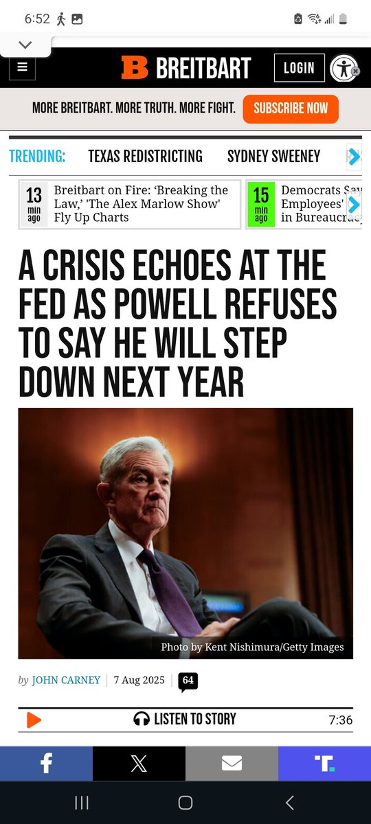 Sandy (@sd73660) on Twitter photo As Federal Reserve Chair Jerome H Powell's term comes to an end next May,Pres Trump will appoint a new leader 4the position.However,Powell is not required to vacate his role at the Fed. In reality,has the option to stay on Board of Governors until 2028—well into Trump's 2nd term As Federal Reserve Chair Jerome H Powell's term comes to an end next May,Pres Trump will appoint a new leader 4the position.However,Powell is not required to vacate his role at the Fed. In reality,has the option to stay on Board of Governors until 2028—well into Trump's 2nd term