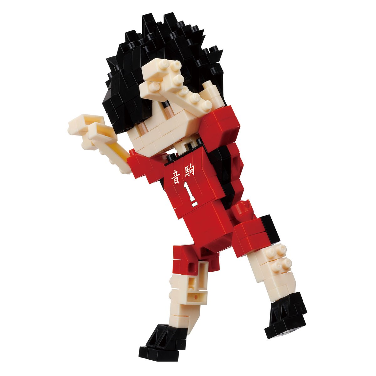 Kuroo Tetsuro of Nekoma is ready for The Dumpster Battle against Karasuno!

This new addition from Haikyuu!! to nanoblock's Character Collection series is made up of 300 blocks and has a ⭐⭐⭐/5 Difficulty Rating!

Coming January 2026

Check back again for the next character