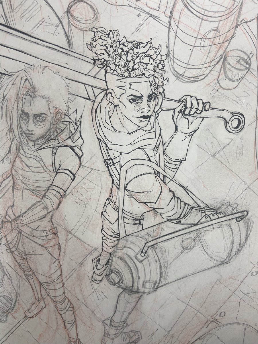 hand drawing #arcane #ekkojinx