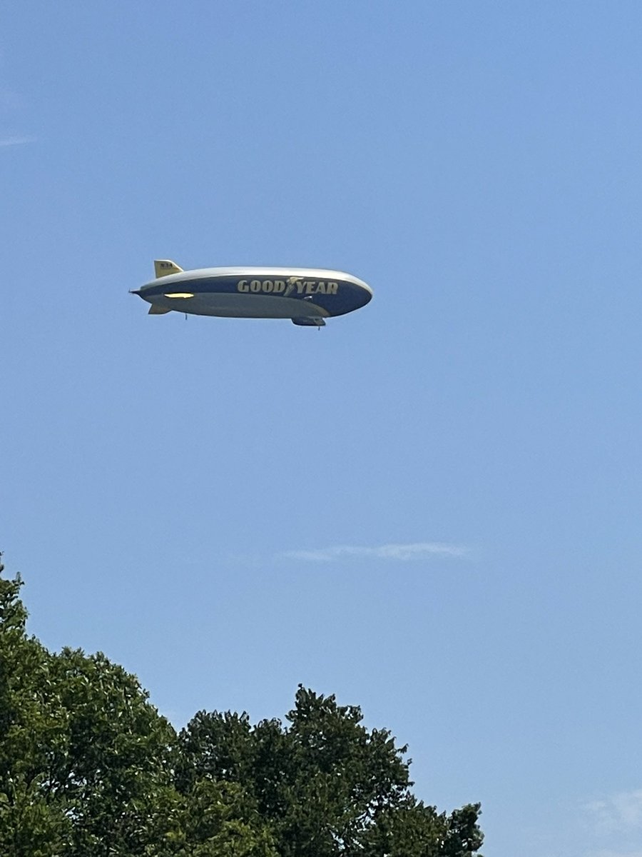 You play golf one time per year and they go to live tv coverage using the blimp