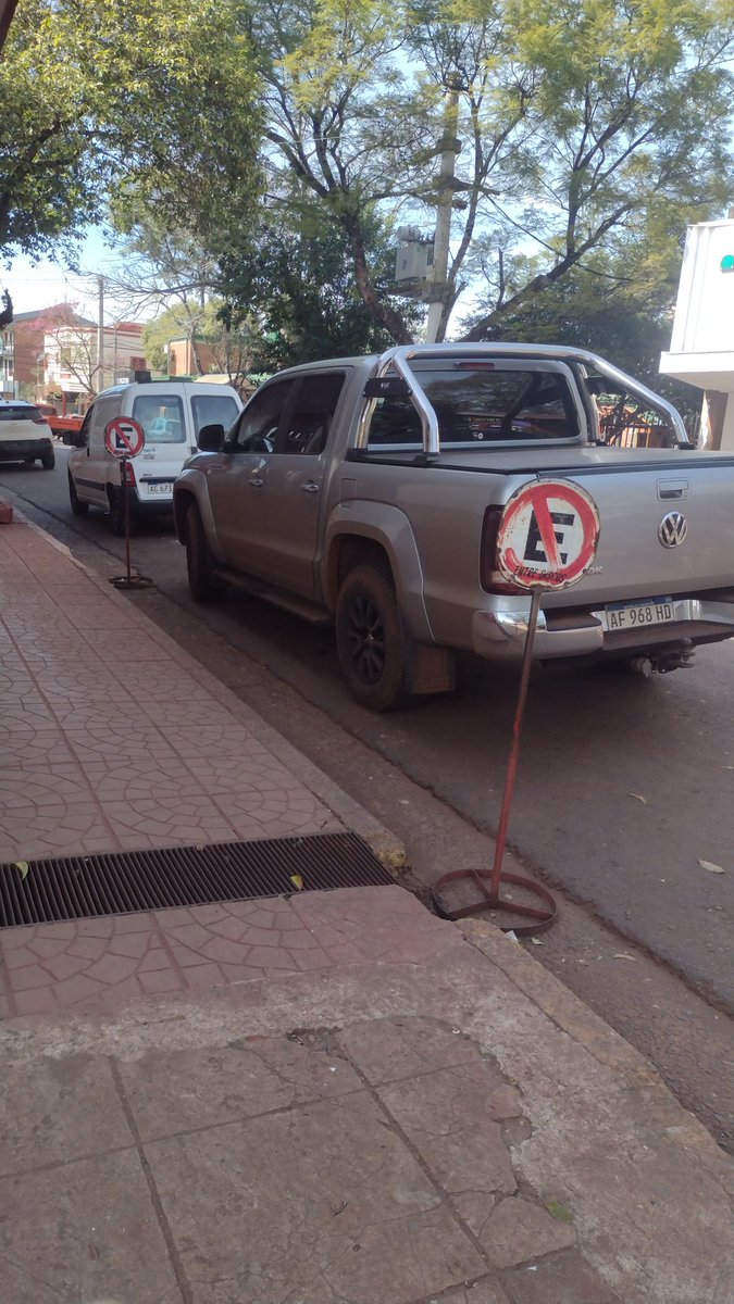 AMAROKÍ DECIDE ESTACIONAR PERFECTAMENTE ENTRE LOS CARTELES ANTI-ENVIDIA