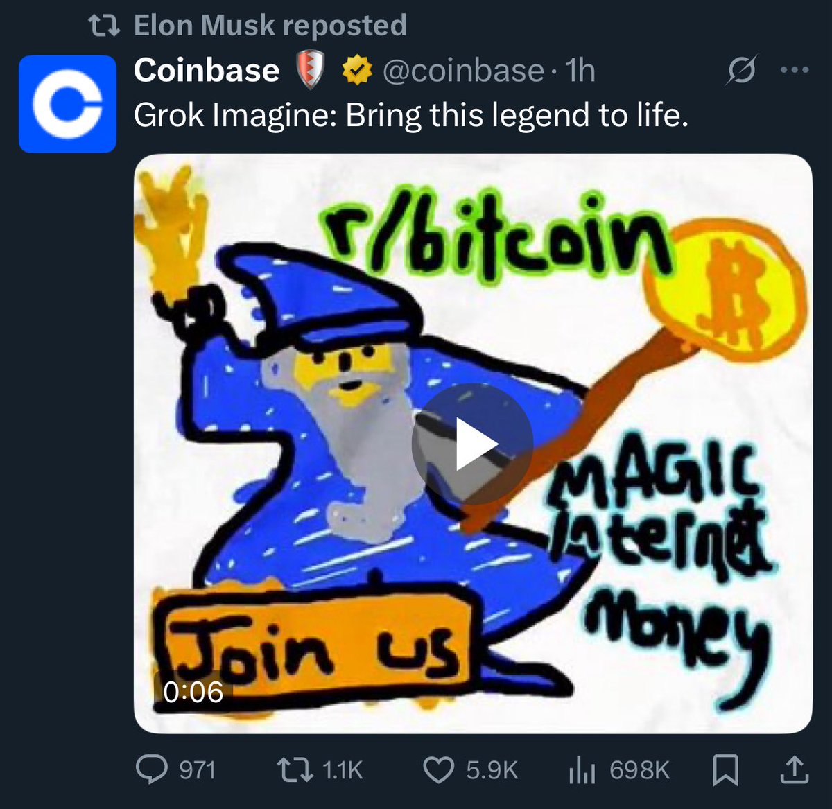 RuneMine | Mine Labs (@minelabs_) on Twitter photo For it was written 🧙♂️
Congratulations <a href="/mimcoinbtc/">Magic Internet Money</a> <a href="/bitcoinwizardry/">The Bitcoin Wizard</a>
Remember folks, be careful to not fall for scams
The ONLY real token is:
CA:M1M6sdffCs3ozzhpRveweRCWdZhxth4mvVujPtYEC3h
Let's bring this legend to life. Together. Once and for all.
<a href="/coinbase/">Coinbase 🛡️</a> <a href="/elonmusk/">Elon Musk</a> For it was written 🧙♂️
Congratulations <a href="/mimcoinbtc/">Magic Internet Money</a> <a href="/bitcoinwizardry/">The Bitcoin Wizard</a>
Remember folks, be careful to not fall for scams
The ONLY real token is:
CA:M1M6sdffCs3ozzhpRveweRCWdZhxth4mvVujPtYEC3h
Let's bring this legend to life. Together. Once and for all.
<a href="/coinbase/">Coinbase 🛡️</a> <a href="/elonmusk/">Elon Musk</a>
