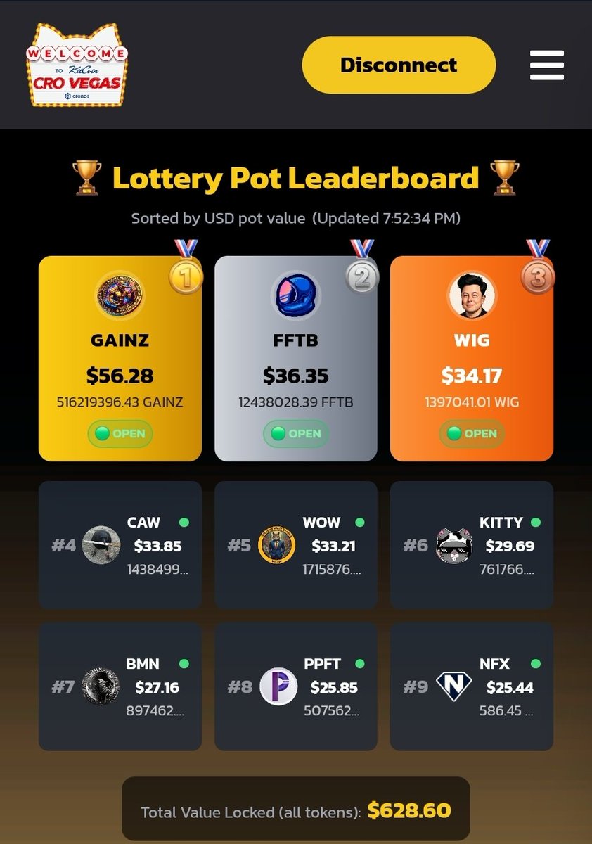 Crovegas.fun (@crovegasfun) on Twitter photo Crovegas Lottery Update! 
The stakes are climbing, and so is the prize pot! 💰
Every ticket adds more heat to the board! 🔥
Will you be holding the lucky ticket? 🍀🎟
🗓 Draw date: Tuesday Night! Auguts 12.
🎟 Get Your Tickets At
crovegas.fun/#/lottery
💵 The pot grows with Crovegas Lottery Update! 
The stakes are climbing, and so is the prize pot! 💰
Every ticket adds more heat to the board! 🔥
Will you be holding the lucky ticket? 🍀🎟
🗓 Draw date: Tuesday Night! Auguts 12.
🎟 Get Your Tickets At
crovegas.fun/#/lottery
💵 The pot grows with