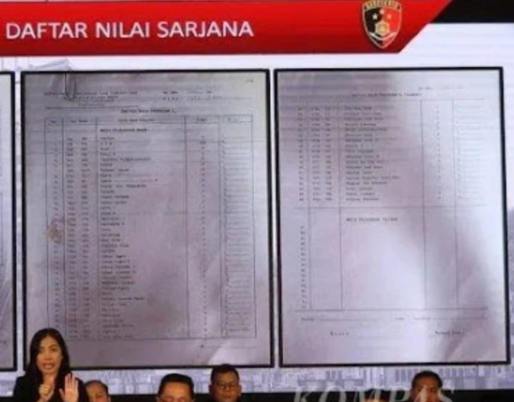 TRANSKRIP ASLI DAN TRANSKRIP PALSU

Saya mau tunjukkan salah satu TRANSKRIP ASLI  yang saya dapatkan dari salah satu LULUSAN ASLI Fakultas Kehutanan UGM  yang lulus 1985.

Bandingkan dengan TRANSKRIP PALSU dari LULUSAN PALSU Fakultas Kehutanan UGM, yang ditayangkan oleh BARESKRIM