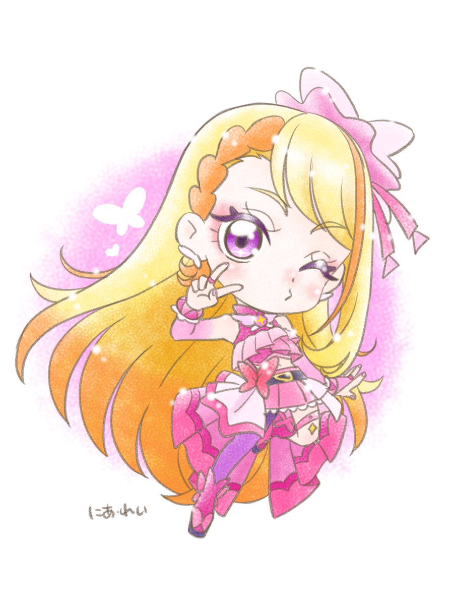 今日はキュアバタフライのお誕生日！おめでとう〜！
みんなの憧れのお姉さんですよね🩷今日もアゲアゲでいきましょう！
#precure #プリキュア