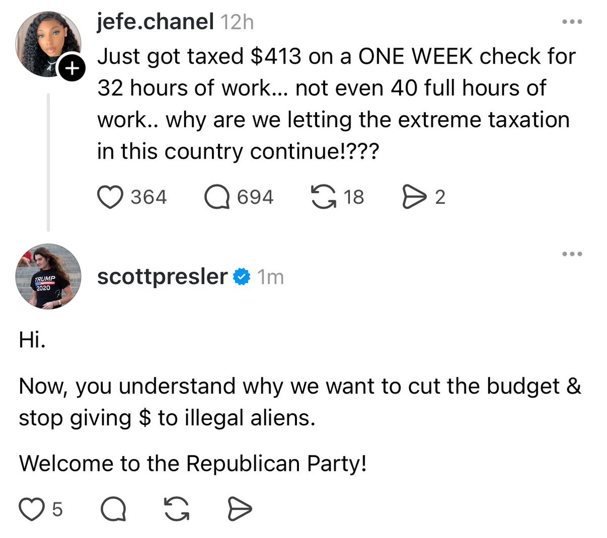 Anyone want to tell her?