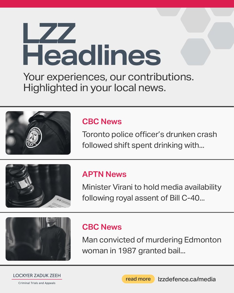 Lockyer Zaduk Zeeh (@lzzdefence) on Twitter photo 📌 Recently featured on CBC and APTN News. #LegalNews 
We're grateful to have our work and community impact highlighted in local news. Each story reinforces our mission to amplify voices, foster understanding, and support our community.
Learn more: buff.ly/EYh1RM9 📌 Recently featured on CBC and APTN News. #LegalNews 
We're grateful to have our work and community impact highlighted in local news. Each story reinforces our mission to amplify voices, foster understanding, and support our community.
Learn more: buff.ly/EYh1RM9