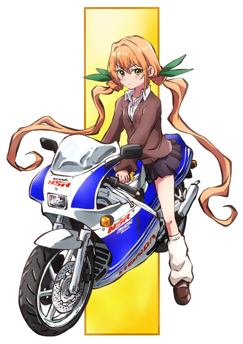 #88の日 '88型NSR250R。 ピーキーっぽい印象だけど意外と低速もそこそこ使えて軽量なのもあって街中での取り回しも悪くなかった。 唯一ポジションを除いて