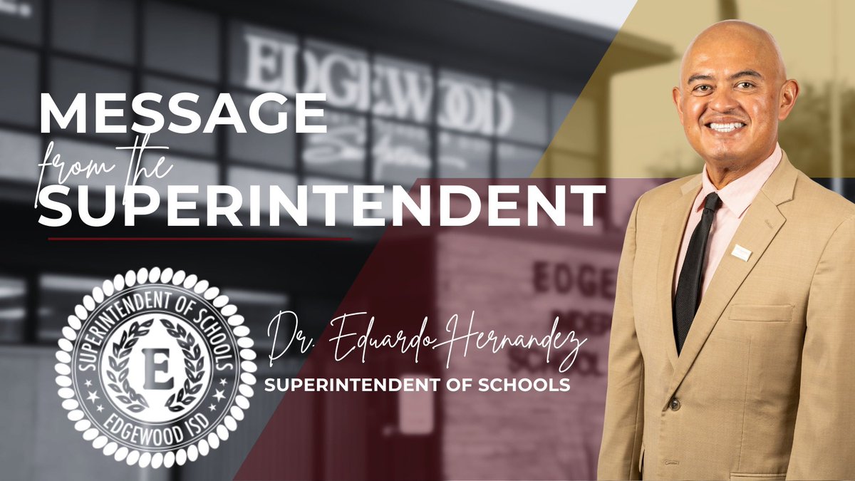 Doctor.H π²π½πΊπΈ (@drh_ontheedge) on Twitter photo Communicate Early, Communicate Often! <a href="/EISDofSA/">Edgewood ISD</a> We welcome Michael Gragert our new Principal <a href="/JFKennedyHighS/">John F Kennedy High School</a> ! He comes to us having Served & Supported as Principal in other area school districts!
#OurPeopleMatter
#LeadershipMatters
#EISDLeadershipDefinition Communicate Early, Communicate Often! <a href="/EISDofSA/">Edgewood ISD</a> We welcome Michael Gragert our new Principal <a href="/JFKennedyHighS/">John F Kennedy High School</a> ! He comes to us having Served & Supported as Principal in other area school districts!
#OurPeopleMatter
#LeadershipMatters
#EISDLeadershipDefinition