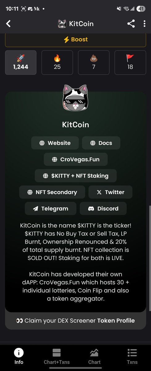 James | inukcryptowolf.cro (@james29901327) on Twitter photo 🐾 $KITTY IN THE VEGAS STREETS 🐾
Yo, the block’s talkin’… $KITTY ain’t your regular house cat.
This one’s got claws in Cronos and teeth in the lottery.
212, we don’t play… we pounce.
Grab your $KITTY before it’s gone, or watch it scratch past you.👇
crovegas.fun 🐾 $KITTY IN THE VEGAS STREETS 🐾
Yo, the block’s talkin’… $KITTY ain’t your regular house cat.
This one’s got claws in Cronos and teeth in the lottery.
212, we don’t play… we pounce.
Grab your $KITTY before it’s gone, or watch it scratch past you.👇
crovegas.fun