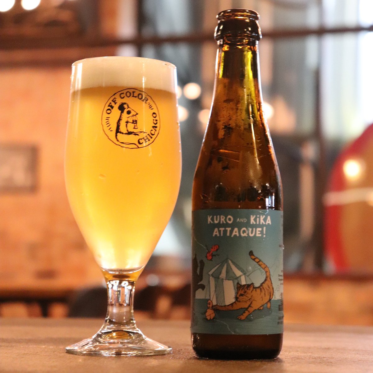Off Color Brewing (@offcolorbrewing) on Twitter photo New beer alert!!! Available tomorrow at <a href="/ocmousetrap/">Off Color Mousetrap 🐭🪤</a>.
Brewed in collaboration with Yvan de Baets from Brussel’s Brasserie de la Senne (and named for his two cats), Kuro and Kika Attaque! is a mash up of our own Apex Predator and Taras Boulba. New beer alert!!! Available tomorrow at <a href="/ocmousetrap/">Off Color Mousetrap 🐭🪤</a>.
Brewed in collaboration with Yvan de Baets from Brussel’s Brasserie de la Senne (and named for his two cats), Kuro and Kika Attaque! is a mash up of our own Apex Predator and Taras Boulba.