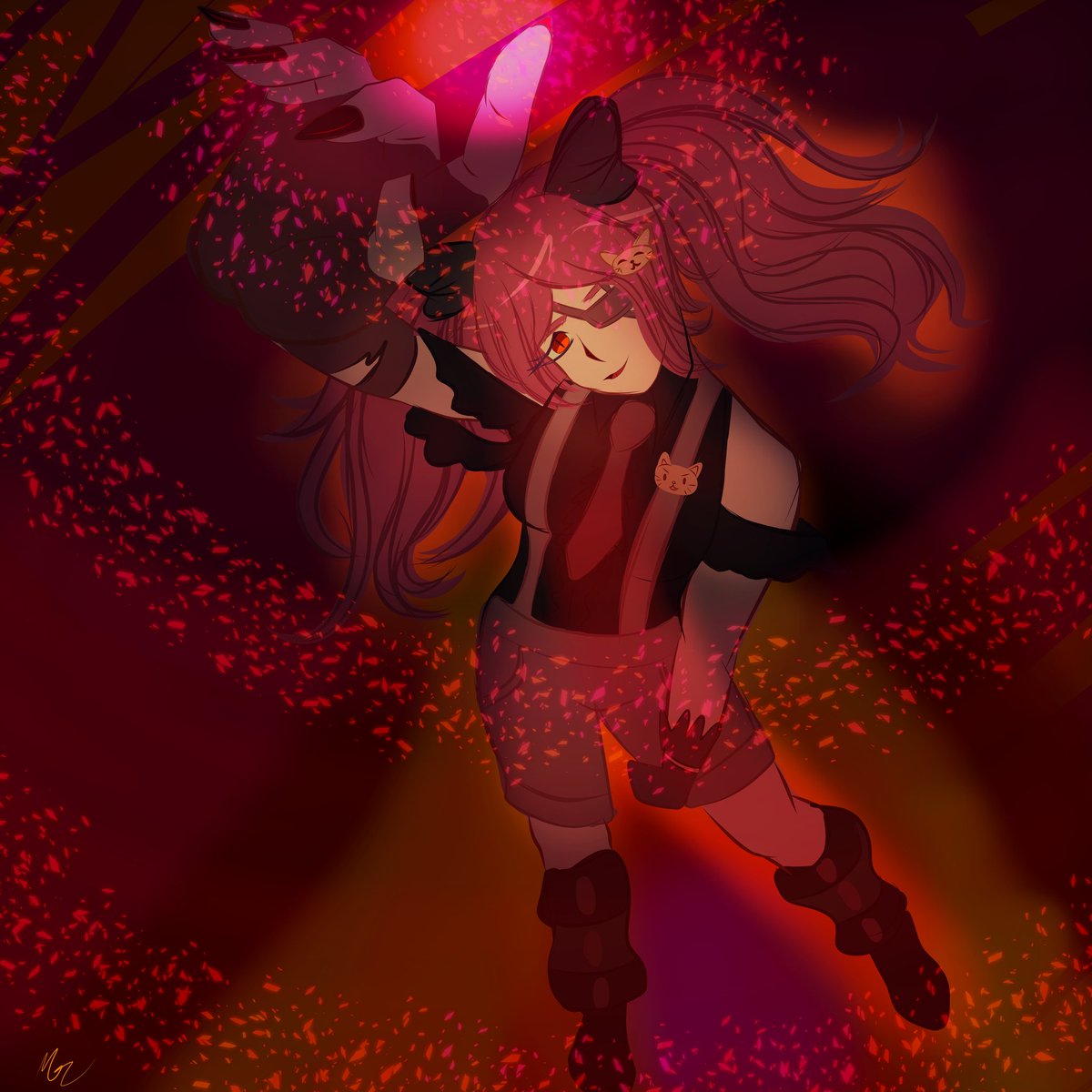 Idk if the song Freak or Amalgamation by LuluYam fits her better from a lyric perspective. But I love her. And I am projecting my headcanon that she'd listen to both songs and more. 

Anyways. Here's Kolette from <a href="/jikoronpa/">Laments</a> (aka THE Silly-ful whimsious goober to exist)