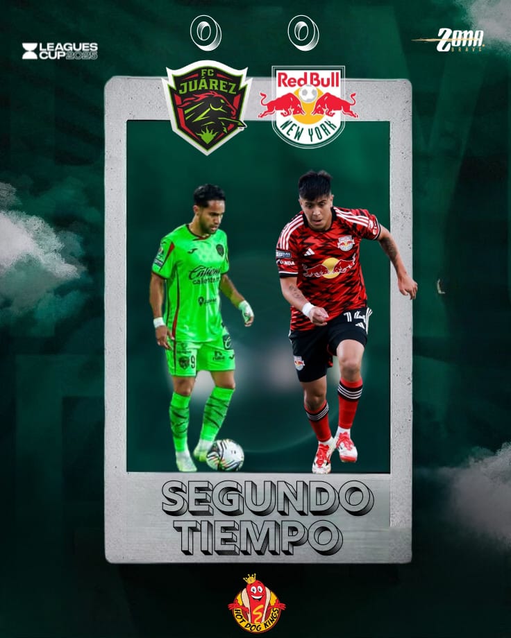 Zona Brava MX (@zonabravamx) on Twitter photo ⏱️COMIENZA LA SEGUNDA MITAD⏱️
Restan 45 minutos para que <a href="/fcjuarezoficial/">FC Juárez</a> se convierta en líder de la Liga MX dentro de la <a href="/LeaguesCup/">Leagues Cup</a>, para eso, debe vencer en tiempo regular a <a href="/NewYorkRedBulls/">New York Red Bulls</a>
#ZonaBravaInforma #ContigoMásBravos #JuarezEsElNumberOne #FCJuárez #LeaguesCup ⏱️COMIENZA LA SEGUNDA MITAD⏱️
Restan 45 minutos para que <a href="/fcjuarezoficial/">FC Juárez</a> se convierta en líder de la Liga MX dentro de la <a href="/LeaguesCup/">Leagues Cup</a>, para eso, debe vencer en tiempo regular a <a href="/NewYorkRedBulls/">New York Red Bulls</a>
#ZonaBravaInforma #ContigoMásBravos #JuarezEsElNumberOne #FCJuárez #LeaguesCup