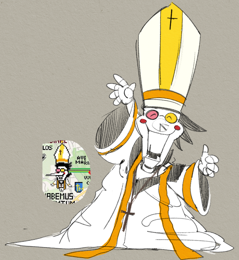 bro think he the pope