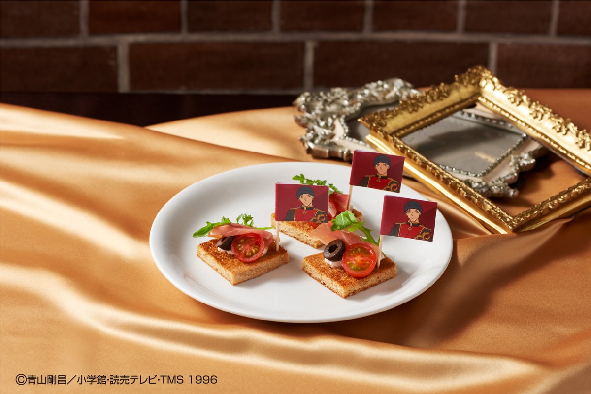 ＼ #名探偵コナンビュッフェ／

【 メニューのご案内／SANDWICH 】

🍴 赤井秀一のライ麦パンのクロスティーニ🍴
黒ずくめの組織潜入中のコードネームにちなんで“ライ”麦ブレッドを使用✨
サクッと食感をお楽しみください♪

詳細は公式サイトをチェック！
newotani.co.jp/group/conan/
#名探偵コナン
