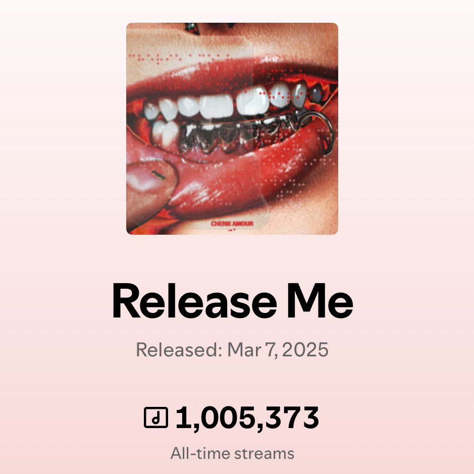 ONE MILLION STREAMS???? WHAT THE HELLY. THANK YOU GUYS SO MUCH