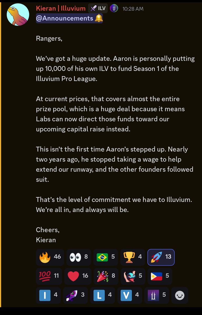 Some doubt has definitely come over me during the past year about if illuvium could take off the way I think it should. 

But one thing I never doubted is the commitment and unwavering drive to polish this game to its best point and give it the biggest chance of success. Massive