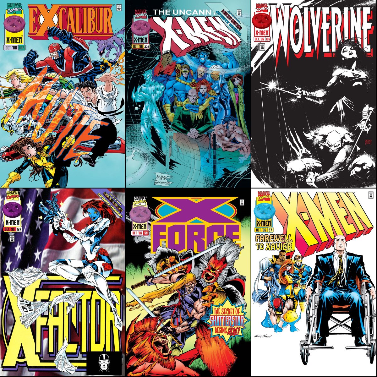 X-books that were on sale with cover dates of October 1996.