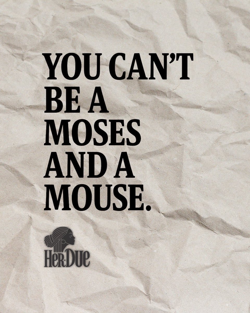Thankful for the Black women who remind me even crumbled papers hold the truth.

We don’t all have the same assignment.

Mine won’t let me part seas &amp; hide in corners.

Even if I never make it, I’ll keep building the Promised Land.

#HerDue