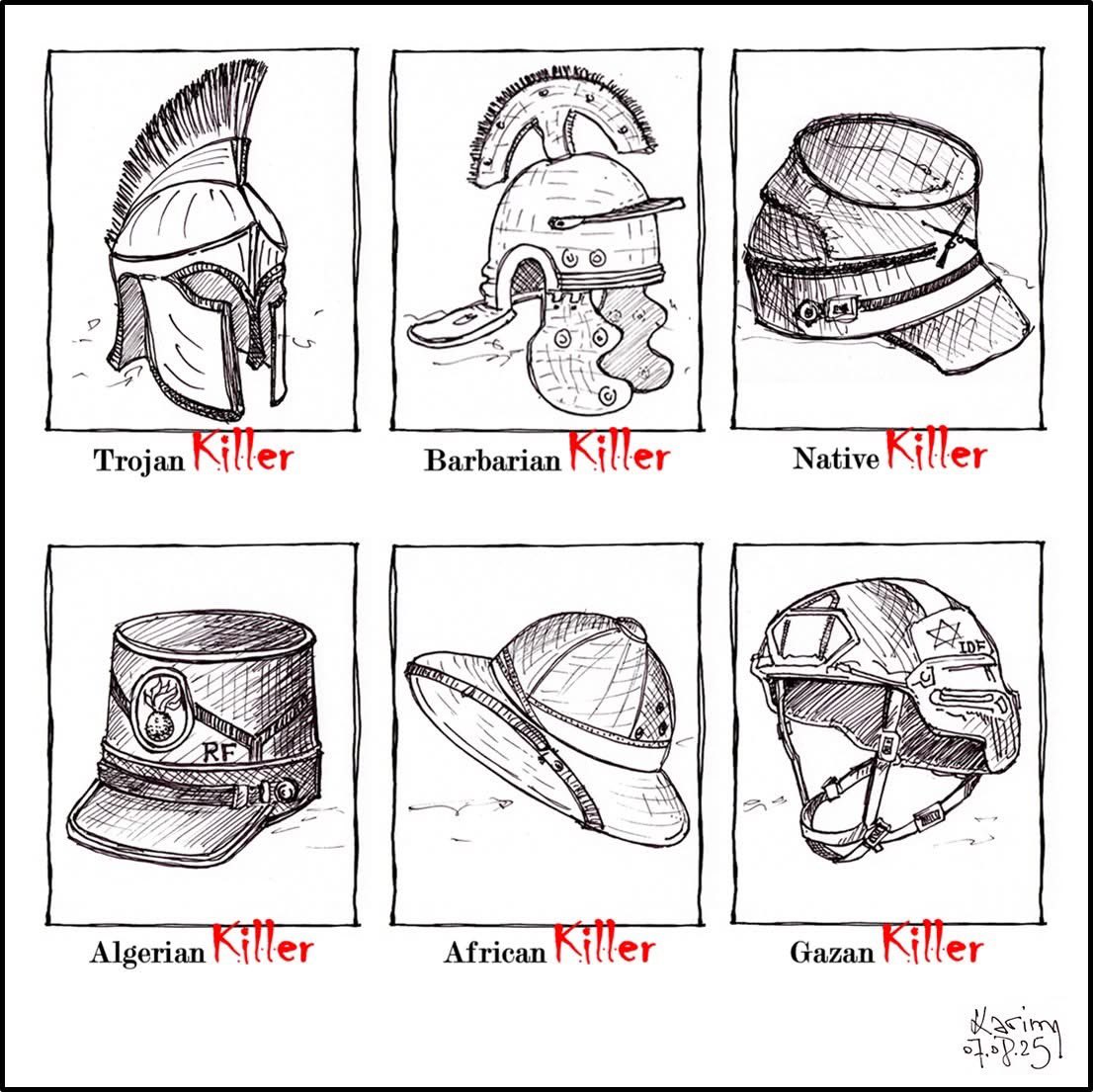 KarimDebache's tweet image. 6 Killers of History!
From Troy to Gaza where brutality meets unbroken resistance.
This simple drawing is not a tribute to killers. It’s a cry against brutality. Stop the famine/Stop killing civilians &amp;amp; children.

#StopFamine #stopstarvinggaza #StopTheGenocide #ラヴィット