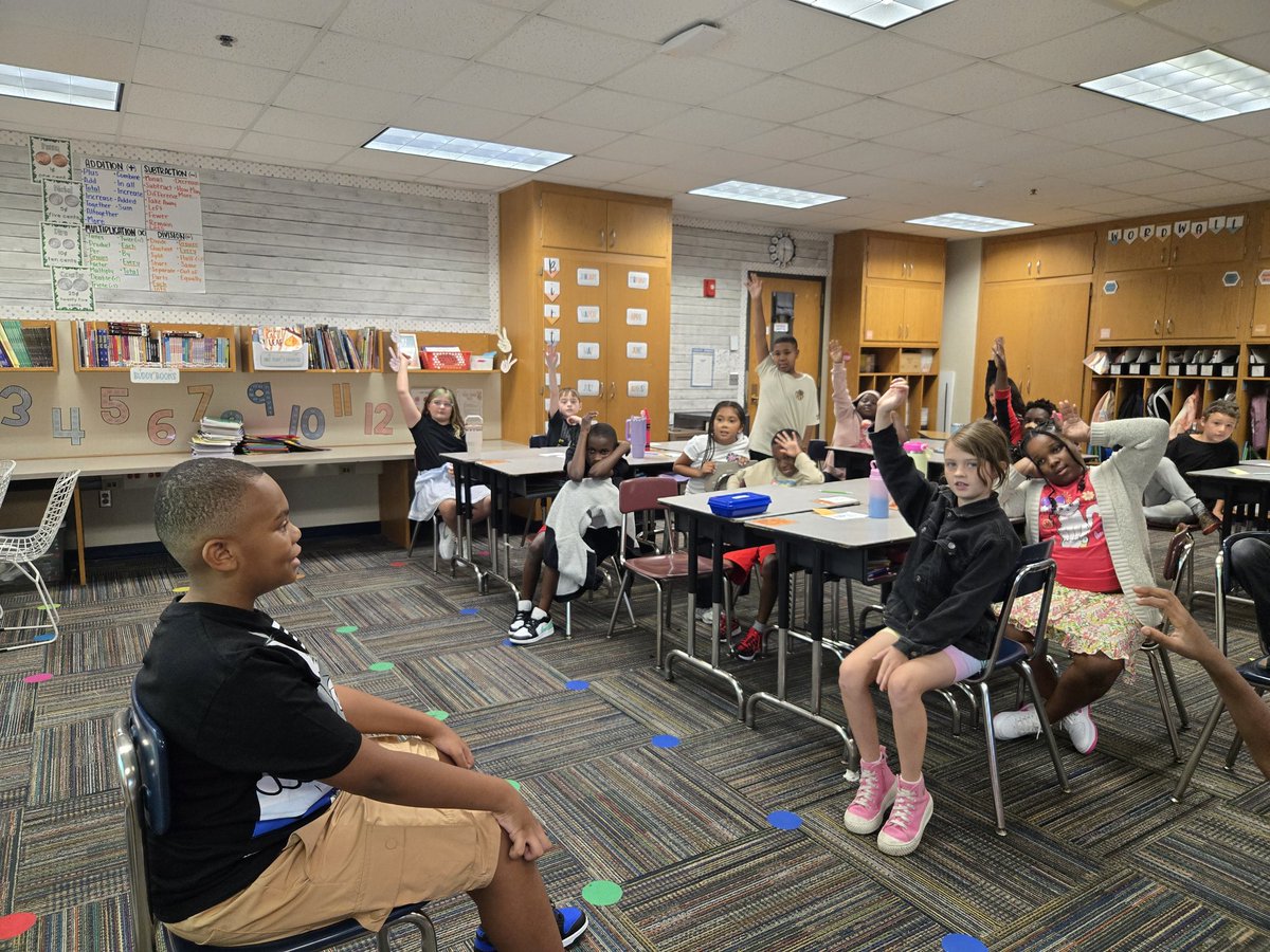 Room 21 is off to a great start this year! We've enjoyed sharing about ourselves during morning meetings, silent reading, and science team building. #wearewayne