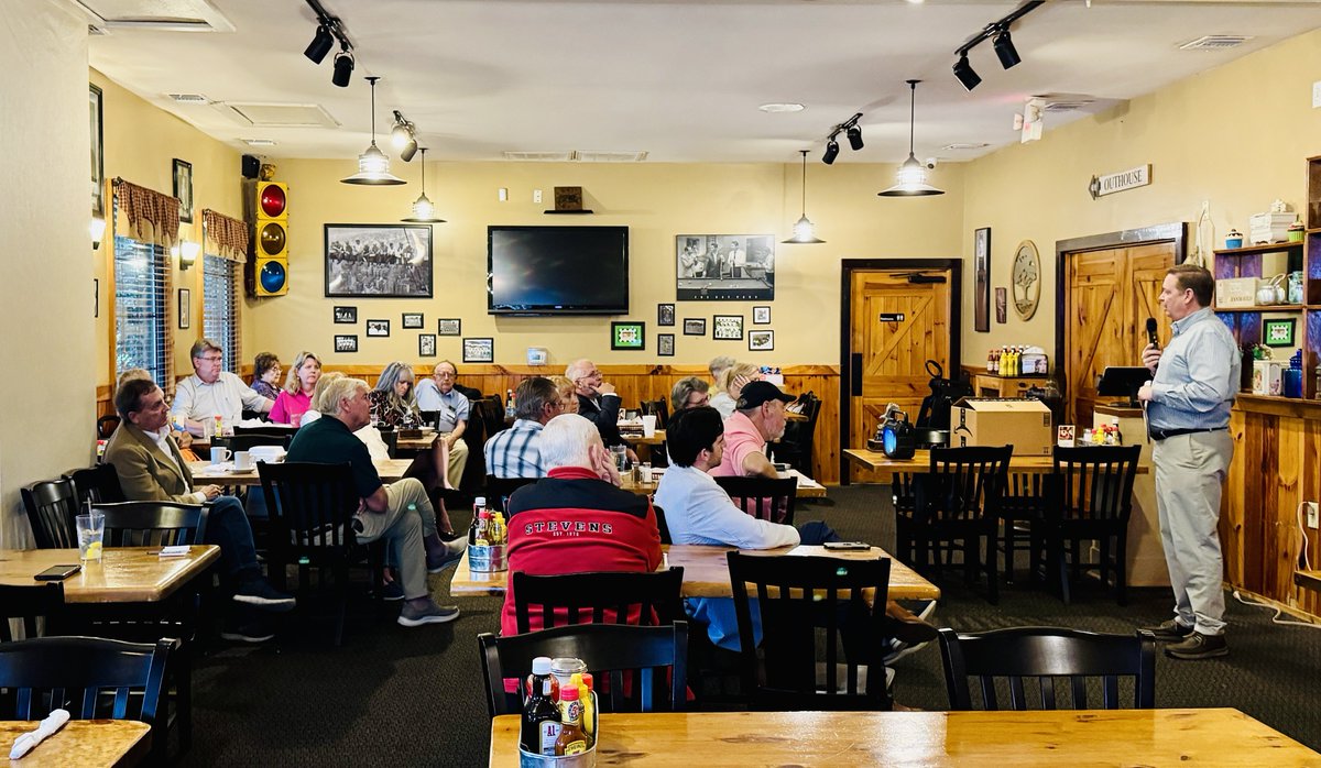 Enjoyed my time at the East Wake Republican Club meeting this evening. Gave a brief update on NC Values and then heard from town council candidates and from Michael Smart from The John Birch Society (pictured). Looking forward to being back soon! #ncpol